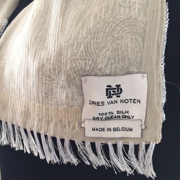 🚫SOLD🚫 Dries Van Noten • Silk Bead Embellished Bib Scarf - Picture 5 of 8